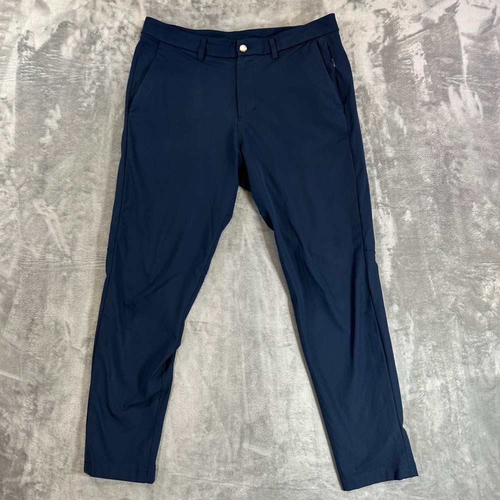 Lululemon Commission Pant Men's 34x30 Navy Blue Technical Chino Trousers